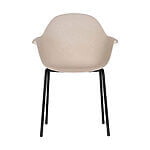 Havestol "Ellie" med plast sæde og ryglæn 56x56x84 cm Lys sæde