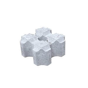 Hollændersten 20x20x10 cm Grå Græsarmering