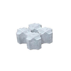 Hollændersten 20x20x7,5 cm Grå Græsarmerning