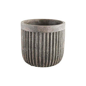 Urtepotte "House" 14x14 cm Antikgrå