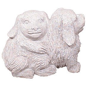 Hunde par rosa granit 35 cm