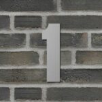 Husnummer i sølv - 20 cm