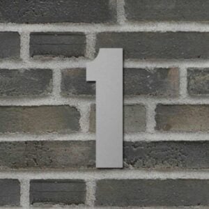 Husnummer i sølv - 20 cm