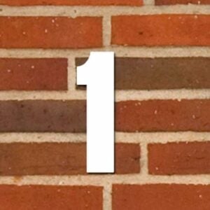 Husnummer i hvid - 20 cm