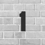 Husnummer i antracitgrå - 70 cm