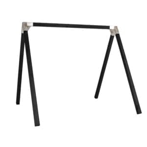 Gyngestativ Luksus 268x260x225 cm - ekskl. gyngesæder Trykimprægneret grundmalet sort