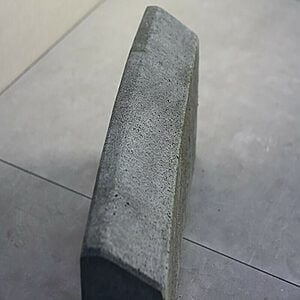 Rabatkantsten 12x29x78 cm Grå R. 0,5 m. indvendig