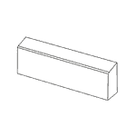 Kantningssten 15x15/20x60 cm Grå skrå