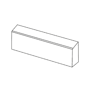 Kantningssten 15x15/20x60 cm Grå skrå