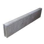 Kantningssten 6x20x100 cm Grå Rund overkant