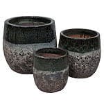 Nemi Krukke Grøn/Sort S/3 D30/38/45 H27/34/41 cm