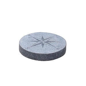 Kompassten mørkegrå Ø41xH6 cm