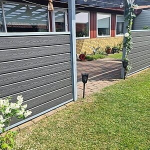 Sort komposit "Lige" - komplet sæt