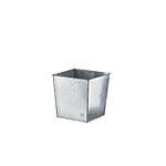 Galvaniseret konisk plantebakke 31x31x30 cm