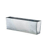 Aflang Galvaniseret plantebakke 91x19x30 cm