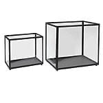 Moana lanterne Sort 35x15x29,5 / 46x27x42 cm