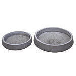 Fiberbeton krukkesæt "Amsterdam" Ø44x15 og Ø33x12 cm