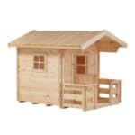 Legehus m/terrasse Grundmål: 134x134 + 58 cm Ubehandlet