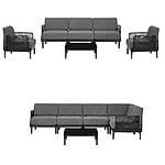 Sofasæt / Loungesæt "Luna" B218xD74xH76 cm