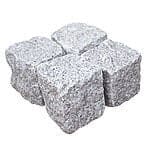 Granit chaussesten 8-11x8-11x8-11 cm Lysgrå Porto