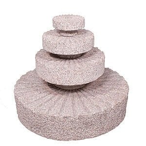 Vandsten "Møllehjul" i Rosa - 4 delt