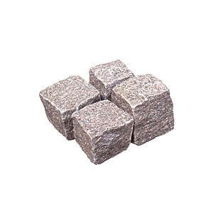 Granit chaussesten "Mosaik" 6x6x4-6 cm Rød G354