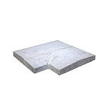 Murafdækning Rustik Hjørne 30x49x5/7 cm Grå