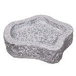 Fuglebad rund naturform Ø50 cm Lysegrå