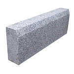 Kantsten 12x28-30x100 cm Lysgrå G341 - Savet/kløvet m/fas 2,5x2,5 cm