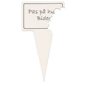 Planteskilt - Pas På Hunden Bider 10x19 cm