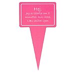 Planteskilt - Hej. Jeg Er Tilbage Om 5 Minutter…..10x19 cm