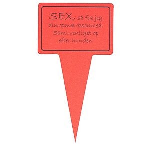 Planteskilt - Sex, Så Fik Jeg Din Opmærk…… 10x19 cm