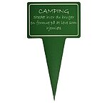 Planteskilt - Camping. Stedet hvor du bruger….. 10x19 cm