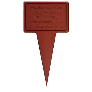 Planteskilt - Hvis du er nød til at spørge….. 10x19 cm
