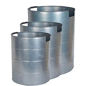 Stål krukkesæt m 3 Ø35/40/46 x H42/47/56 cm