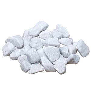 Pyntesten Hvid 25/40 mm 25 kg