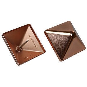 "Pyra" Firkantet stolpehætter Kobber