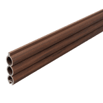 Dobbeltsidet komposit raftebræt Brun 4,3x15x189 cm - bræt