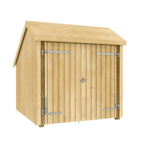 Cykelskur 5,7 m² - 1 modul m/dobbeltdør