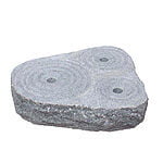 Vandsten med 3 ringe 40x45x10 cm - komplet sæt