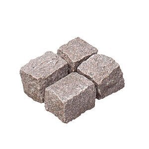 Granit chaussesten "flækker" 9x9x4-6 cm Rød G354