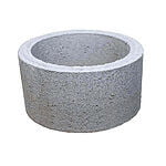 Beton blomsterkumme / betonrør Ø40x30 cm Grå