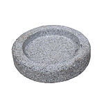 Rund fuglebad med afrundede kanter Grå Ø35 cm.