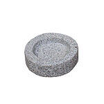 Rund fuglebad med afrundede kanter Grå Ø25 cm.