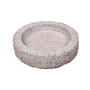 Rund fuglebad med skarpe kanter Ø35 cm Rød