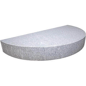 Granit trappetrin 150x75x18 cm Buet 1 trin Lysgrå G303