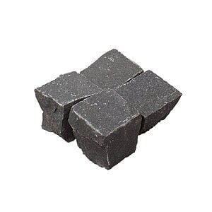 Granit chaussesten "flækker" 9x9x4-6 cm Sort Basalt G685