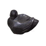 Sort Pyntefugl 30x30x20 cm