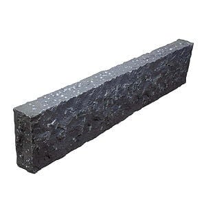Granit kantsten 7x20x100 cm Sort / Basalt G685 Kina