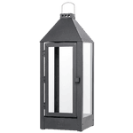 Sort Lanterne "Maxi" 22,5x22,5x60 cm